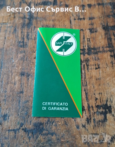 химикалка Сапи Sapi малка елегантна позлатена и черна Италия в кутия, снимка 11 - Ученически пособия, канцеларски материали - 52472225