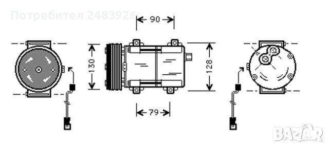 Компресор за климатик за Форд Експлорер , снимка 4 - Автомобили и джипове - 41584523