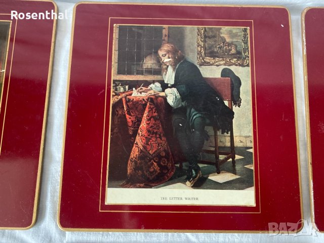 Английски коркови подложки -комплект 8 броя, снимка 7 - Прибори за хранене, готвене и сервиране - 41682907