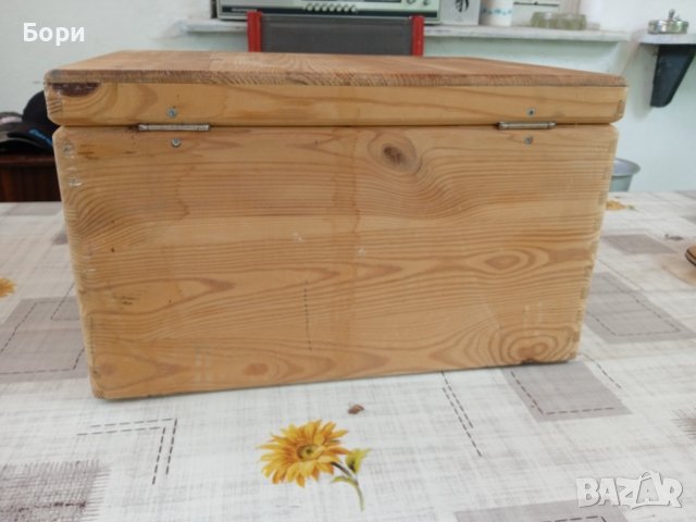 Стар немски дървен сандък, снимка 4 - Декорация за дома - 41240778