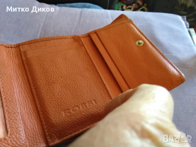 Женско кожено портмоне Росси 125х90мм, снимка 9 - Портфейли, портмонета - 49349477