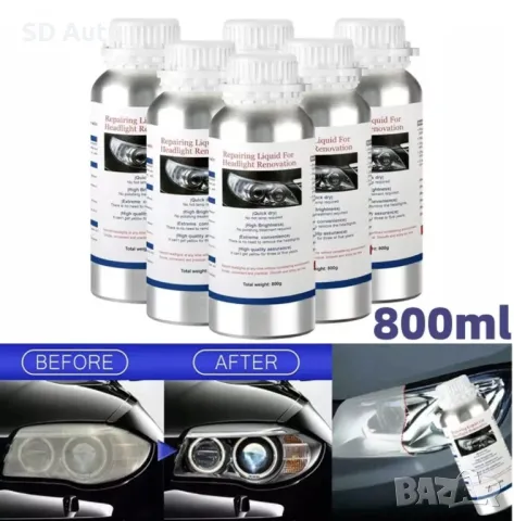 Течен полимер за Химическо полиране на фарове 800 мл., снимка 3 - Аксесоари и консумативи - 49559839