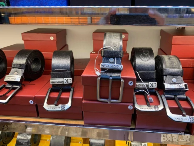 колани от естествена кожа в кутия tommy hilfiger hugo boss emporio armani , снимка 18 - Колани - 50999443