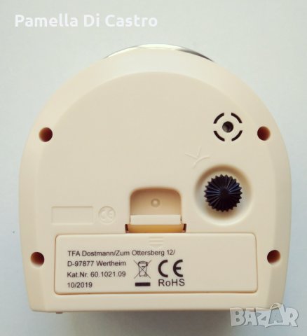 Часовник с будилник и аналогов дисплей. Безшумен с аларма и подсветка. Нов., снимка 2 - Друга електроника - 35915378