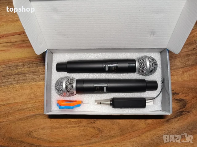 НОВИ Безжичени микрофони, UHF, USB type C, 50 часа батерия