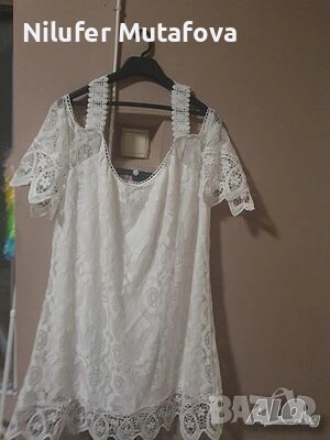 Здравейте, продавам бяла италианска рокля , снимка 2 - Рокли - 53220903