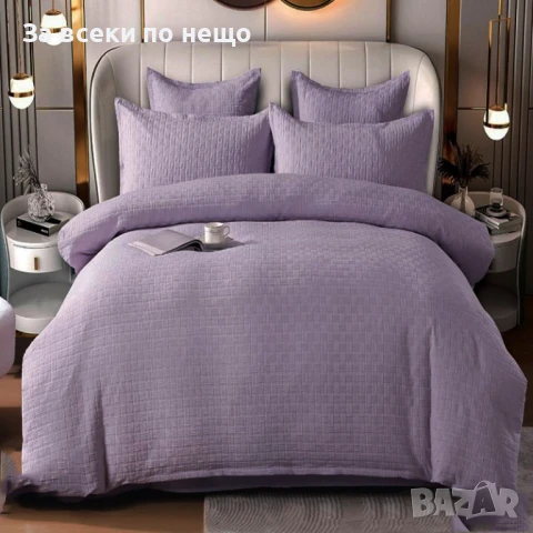 Луксозен комплект с бродерия от 100% памук - Налични Различни Цветове Код P904, снимка 5 - Спално бельо - 50994550