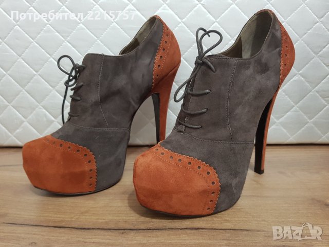 НОВИ обувки от естествен велур.