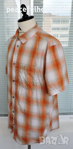 Jack Wolfskin  Outdoor - мъжка карирана риза за спорт туризъм и планина размер XL , снимка 10 - Ризи - 49782155