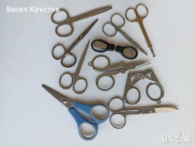 Ножици 10 вида, Сгъваеми, Малки ножици, за БЕБЕ, Ученически, от минали времена, снимка 1
