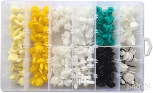 Комплект щипки за кори тапицерия за автомобил 210 части, снимка 4 - Аксесоари и консумативи - 29082004