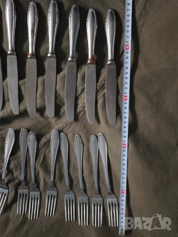 Продавам прибори за храна Smalcalda Rostfrei ГДР, снимка 2 - Прибори за хранене, готвене и сервиране - 52559384