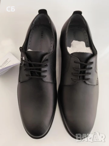 Два чифта нови черни обувки от естествена кожа №41 и 42, снимка 2 - Ежедневни обувки - 50697376
