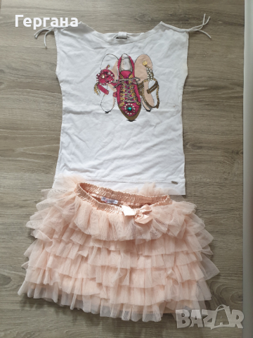 Маркови блуза и пола за момиченце 