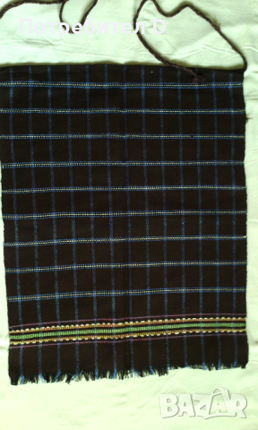Престилка домашно тъкана, Не употребявана, вълнена престилка 51/65 см. Много добре запазена