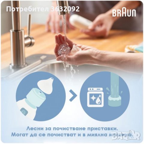 Електрически аспиратор за нос Braun 1 за всички възрасти - НОВ, снимка 5 - Други - 39740868