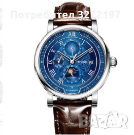 TEVISE - 2023 Автоматичен,механичен ръчен часовник,функция ден и нощ,,водоустойчив, снимка 17 - Мъжки - 41211954