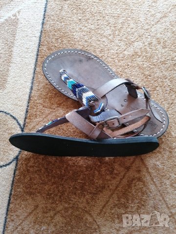 Дамски сандали естествена кожа, снимка 2 - Сандали - 41981939
