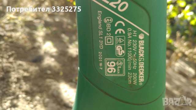 електрически тример black & decker, снимка 5 - Градинска техника - 42518721