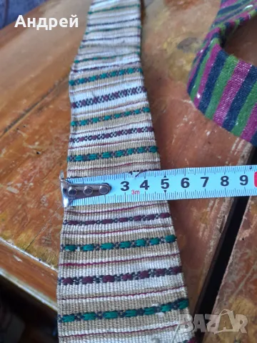 Стар сърмен колан за носия,Сая #4, снимка 5 - Антикварни и старинни предмети - 49533163