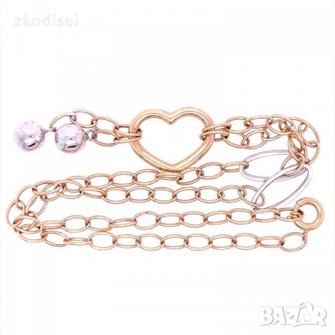 Златно колие 12,27гр. 49см. 14кр. проба:585 модел:12196-3, снимка 2 - Колиета, медальони, синджири - 38605781