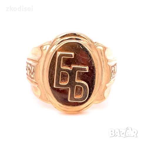 Златен мъжки пръстен 11,55гр. размер:67 14кр. проба:585 модел:36479-6