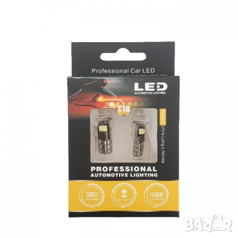 LED крушки T10 12V 6000K 6 SMD 2 броя, снимка 3 - Аксесоари и консумативи - 55865094