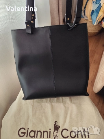 Дамска чанта естествена кожа Gianni Conti, снимка 8 - Чанти - 51609294