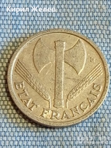 Две монети 1 франк 1942г. Франция - 500 рупий 2008г. Индонезия за КОЛЕКЦИЯ ДЕКОРАЦИЯ 44921, снимка 4 - Нумизматика и бонистика - 48516102