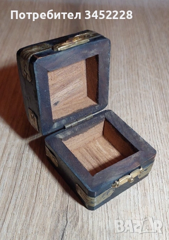кутийка дървена обков месинг за ценители , снимка 6 - Декорация за дома - 53830424