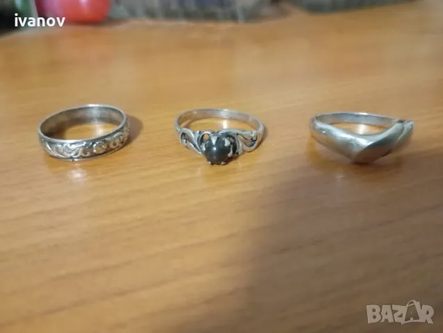 Сребърни дамски пръстени, снимка 1