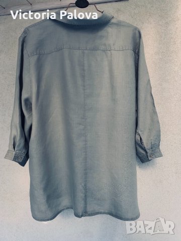 Прекрасна дамска ленена риза, снимка 9 - Ризи - 35689944