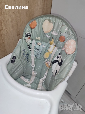 Детско бебешко столче за хранене Lorelli, green birthday, снимка 4 - Столчета за хранене - 52426078
