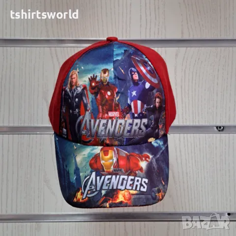 Нова детска шапка с козирка с героите от Отмъстителите (The Avengers)