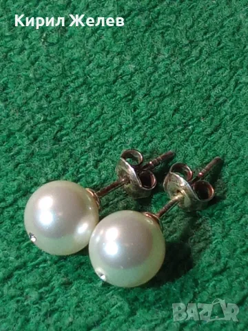 КЛАСИЧЕСКИ ПЕРЛЕНИ СРЕБЪРНИ ОБЕЦИ СРЕБРО 925 с ИСТИНСКИ БЕЛИ ПЕРЛИ 45717, снимка 12 - Обеци - 46233062
