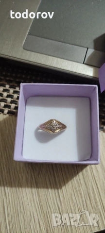 Златен пръстен 14к., снимка 3 - Пръстени - 53016081