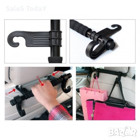 ЗАКАЧАЛКА ЗА ЧАНТИ ЗА КОЛА 1БР., снимка 2 - Аксесоари и консумативи - 36355921