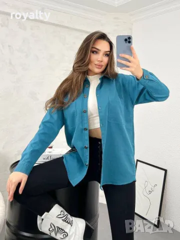 Бяла дънкова риза с джоб Различни цветове , снимка 6 - Ризи - 50266982