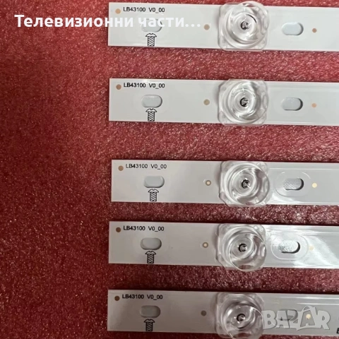Чисто нова LED подсветка LBM430M0801-EN-1(0) LB43100 V0_00 за телевизори Philips, снимка 4 - Части и Платки - 53735081
