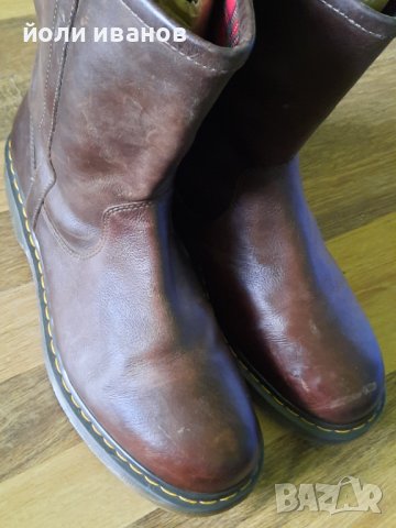 DR. MARTENS-ботуши кожени,шити 47 номер, снимка 14 - Маратонки - 44447951