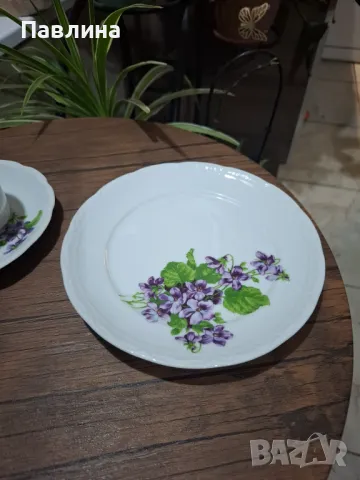 Тройни сетове баварски порцелан, снимка 2 - Чаши - 49889034