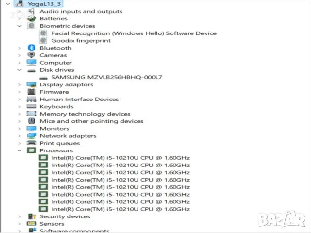 Таблет и Лаптоп 2в1 ThinkPad L13 Yoga - 13.3" -i5-10210U 1.6Ghz / 8GB RAM DDR4 /SSD 256GB, снимка 15 - Лаптопи за работа - 48656961