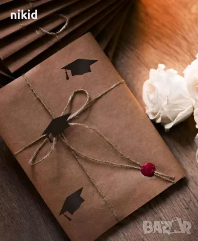 Тога завършване Абитуриент бал шапка самозаепващ стикер лепенка лепенки стикери декор украса, снимка 2 - Други - 50354134