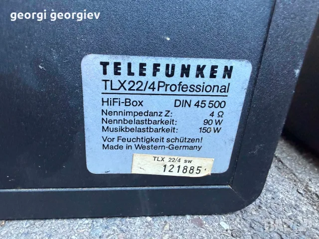 тонколони телефункен, снимка 4 - Тонколони - 55931119