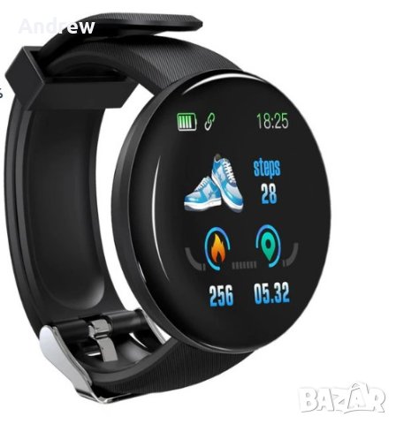 D18 Интелигентен смарт часовник с измерване на пулс и кръвно, снимка 4 - Смарт гривни - 42554440