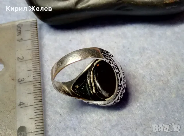 РАЗКОШЕН СКЪПОЦЕНЕН СРЕБЪРЕН ПРЪСТЕН СРЕБРО 925 с ОГРОМЕН БЛЕСТЯЩ ЮВЕЛИРНО ФАСЕТИРАН МАРКАЗИТ 27206, снимка 13 - Пръстени - 49913306