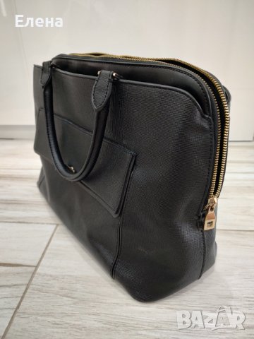 Черна дамска чанта Zara, снимка 3 - Чанти - 41019102