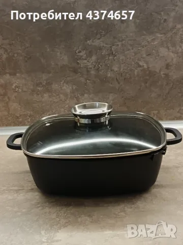 Овален съд за готвене от лят алуминий 