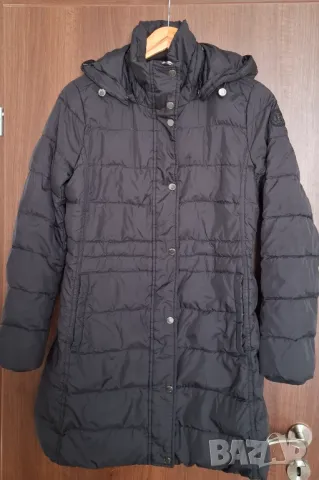 TOMMY HILFIGER Оригинално дамско зимно дълго яке с ПУХ-размер S, снимка 2 - Якета - 48716620