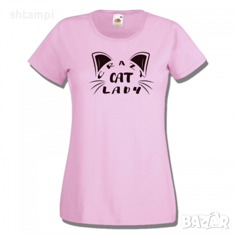 Дамска тениска Crazy Cat Lady,Котки,Животни,Развлекателни, снимка 6 - Тениски - 36427875
